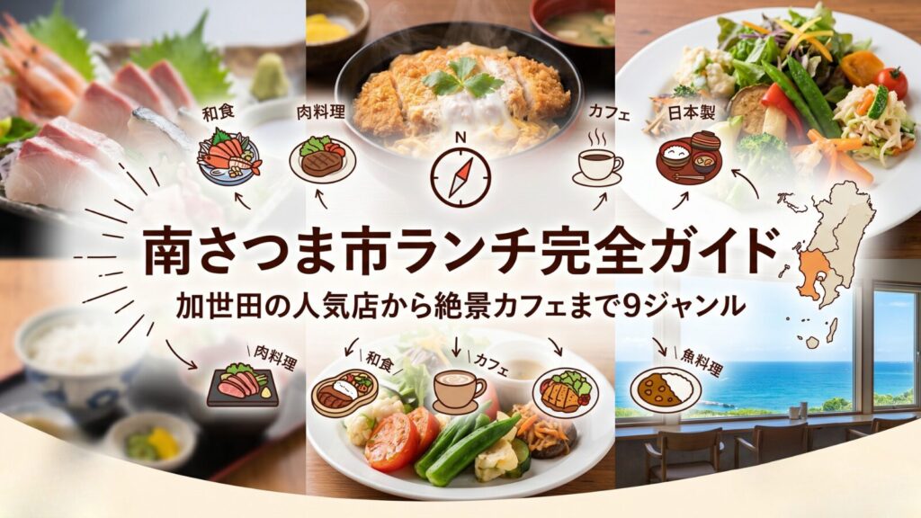 南さつま市のおすすめランチ店まとめ｜加世田・笠沙・坊津エリア