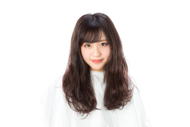 サロンモデル風のヘアスタイル